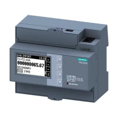 Siemens SENTRON Messgerät 7KM PAC2200 | 7KM2200-2EA30-1JA1 | 3-phasig | Modbus TCP | MID | geeicht | 5A | Hutschiene