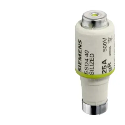 Siemens Sicherungseinsatz 5SD470 | DIII 63A gR | superflink FF | 500V | Halbleiterschutz | Kupfer | Silikon