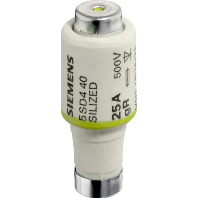 Siemens Sicherungseinsatz 5SD470 | DIII 63A gR | superflink FF | 500V | Halbleiterschutz | Kupfer | Silikon