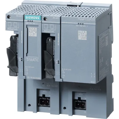 Siemens PN/MF Koppler 6ES7158-3MU10-0XA0 | PROFINET IO | EtherNet/IP | DC 19,2-28,8V | IP20 | ATEX 3G | Tragschiene