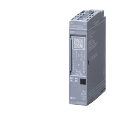 Siemens SIMATIC ET 200SP Ausgangsmodul 6ES7132-6BD21-0BA0 | 4x 24V DC | 2A PNP | digital | IP20 | Tragschiene | 15mm