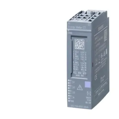 Siemens SIMATIC ET 200SP AI Energy Meter | 6ES7134-6PA01-0BU0 | Analoges Eingangsmodul 1A/5A | DC 19,2–28,8V | IP20