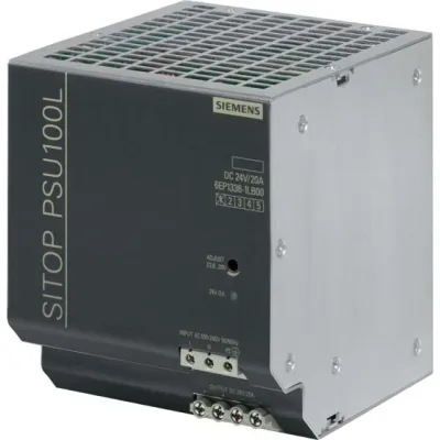 Siemens Stromversorgung SITOP PSU100L 6EP1336-1LB00 | Netzteil 24V 20A 480W | Hutschienenmontage | IP20