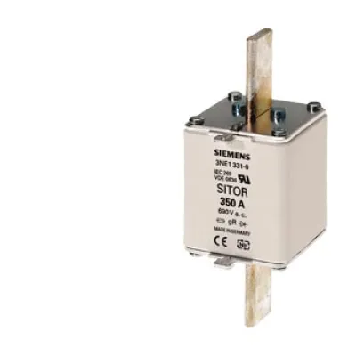 SIEMENS NH-Sicherungseinsatz 3NE1332-0 | SITOR | NH2 | 400A | 690V AC | 250V DC | gS | Stirnkennmelder