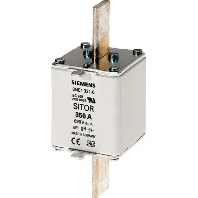 SIEMENS NH-Sicherungseinsatz 3NE1332-0 | SITOR | NH2 | 400A | 690V AC | 250V DC | gS | Stirnkennmelder