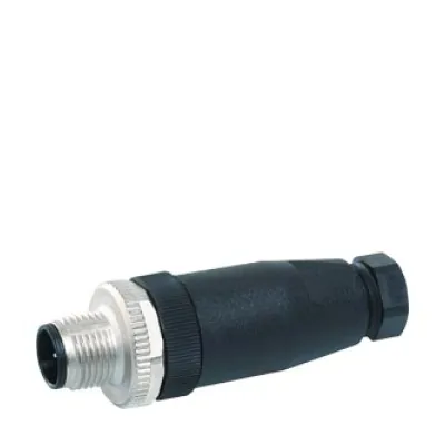 Siemens M12 Stecker 3RK1902-4BA00-5AA0 | gerade | Schraubanschluss | 5-polig | A-codiert | 0,75 mm² | 4A