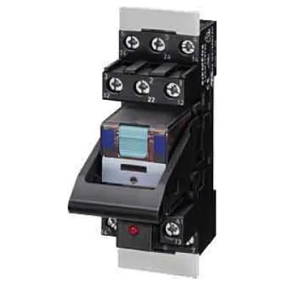 Siemens Steckrelais LZS:PT5B5L24 | 4 Wechsler | DC 24V | LED rot | Schraubanschluss | IP20 | Komplettgerät mit Sockel