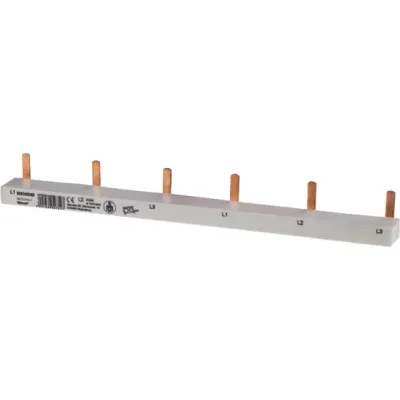 Siemens Stiftsammelschiene 5ST3615-1 | 210mm | 3-phasig | 10mm² | 63A | lamelliert | isoliert | grau