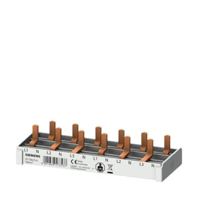 Siemens Stiftsammelschiene 5ST3673-6 | Phasenschiene 3+N | 6 Module | 10mm² | 63A | 112mm | berührungssicher | isoliert