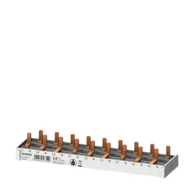 Siemens Stiftsammelschiene 5ST3673-7 | Phasenschiene 3-polig + N | 9 Module | 10mm² | 165mm | 63A | berührungssicher