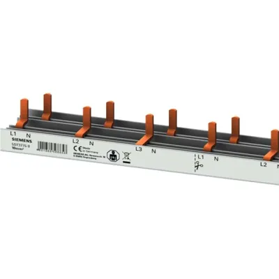 Siemens Stiftsammelschiene 5ST3775-0 | Phasenschiene 3+N 10mm² 1000mm isoliert | 63A | für FI/LS | Stift-Anschluss