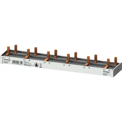 Siemens Stiftsammelschiene 5ST3675-0 | Phasenschiene 3+N | 10mm² | 12TE | 63A | berührungssicher | 200,2mm | isoliert