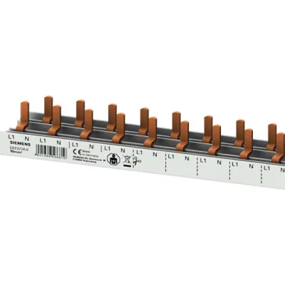 Siemens Stiftsammelschiene 5ST3774-0 | Phasenschiene 1-polig | 1-phasig | 10mm² | 1060mm | isoliert | 63A | schneidbar