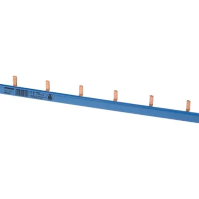 Siemens Stiftsammelschiene 5ST3765-2 | 1-polig | 10 mm² | 1000 mm | 54TE | 63A | isoliert | grau