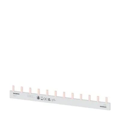 Siemens Stiftsammelschiene 5ST3602 | 1-phasig | 12 Module | 10mm² | isoliert | 63A | Länge 211,5mm | berührungssicher