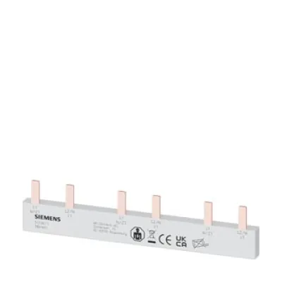 Siemens Stiftsammelschiene 5ST3611 | Phasenschiene 2-polig | 10 mm² | 63A | berührungssicher | Länge 10mm | isoliert