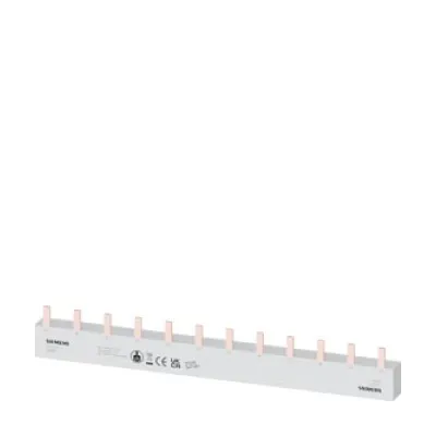 Siemens Stiftsammelschiene 5ST3653 | 16mm² | 2x3x(1-phasig+N) | 4-phasig | 210mm | 80A | berührungssicher | lamelliert