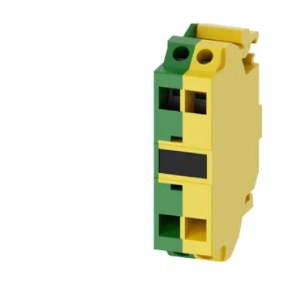SIEMENS Stützpunktklemme 3SU1400-2DA43-3AA0 | SIRIUS ACT | Federzuganschluss | Bodenbefestigung | grün/gelb
