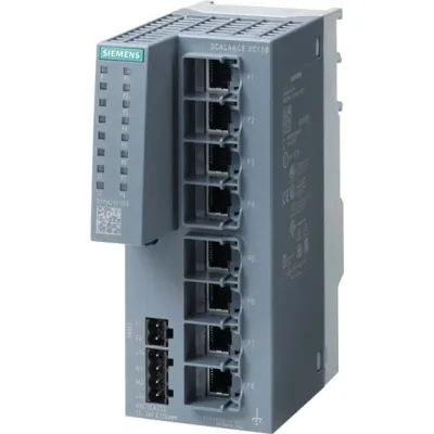 Siemens Switch SCALANCE XC108 6GK5108-0BA00-2AC2 | 8x RJ45 10/100 Mbit/s | unmanaged | Hutschiene | IP20