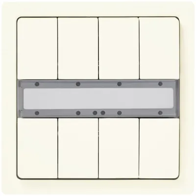 SIEMENS Tastsensor KNX Unterputz 5WG1287-2DB12 | 8-fach | Beschriftungsfeld | glänzend | Thermoplast | titanweiß