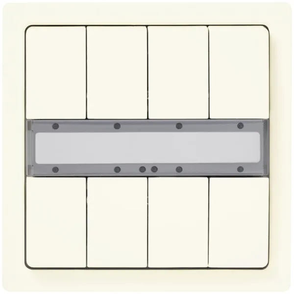 SIEMENS Tastsensor KNX Unterputz 5WG1287-2DB12 | 8-fach | Beschriftungsfeld | glänzend | Thermoplast | titanweiß