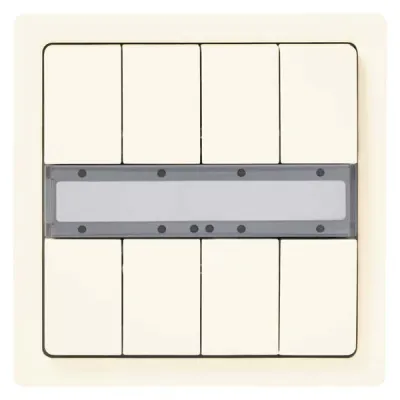 SIEMENS Tastsensor KNX Unterputz 5WG1287-2DB12 | 8-fach | Beschriftungsfeld | glänzend | Thermoplast | titanweiß