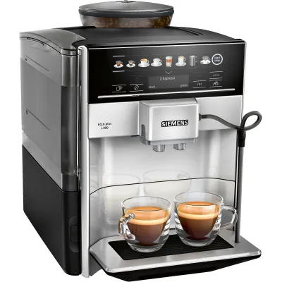 Siemens Kaffeevollautomat TE653501DE EQ.6 plus s300 | One-Touch | Keramikmahlwerk | autoMilk Clean | 1,7l | Silber
