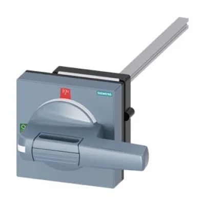 SIEMENS Türkupplungsantrieb 8UD1141-3AF21 | Toleranzausgleich | 100x100 mm | Welle 10x10 mm | Zubehör 3KF Größe 3 | grau