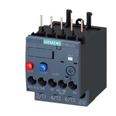 Siemens Überlastrelais 3RU2116-0GB0 | thermisch 0,45-0,63A | Motorschutz S00 | Class 10 | Schraubanschluss | 690V