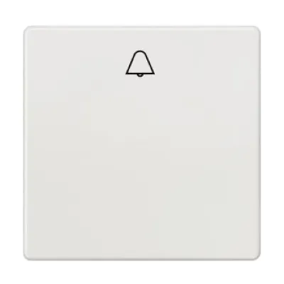 Siemens Wippe für Taster DELTA i-system 5TG6207 | Klingel Symbol | 55x55mm | Kunststoff glänzend | titanweiß