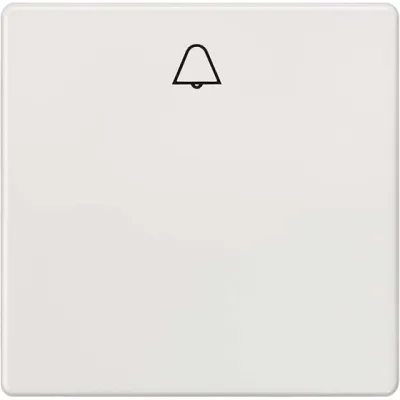 Siemens Wippe für Taster DELTA i-system 5TG6207 | Klingel Symbol | 55x55mm | Kunststoff glänzend | titanweiß