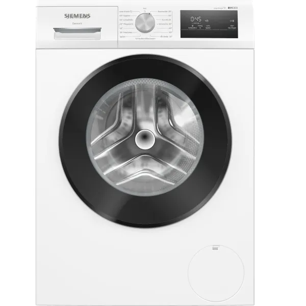 Siemens Waschmaschine Frontlader WM14N002 | 8 kg | 1400 U/min | A | varioSpeed | smartFinish | weiß/schwarz