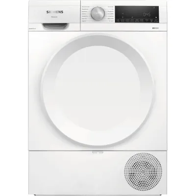 Siemens Wärmepumpentrockner WQ33A2C9K | 8 kg | iQ300 | autoDry | softDry-Trommel | Knitterschutz | Outdoor | Weiß
