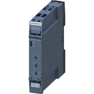 Siemens Zeitrelais 3RP2505-1AB30 | Multifunktionsrelais 13 Funktionen | 1 Wechsler | 24V AC/DC | 0,05–100h | Hutschiene