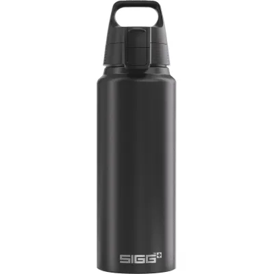 SIGG Trinkflasche WMB ONE 6169.00 | Aluminium | 1 Liter | auslaufsicher | BPA-frei | für Kohlensäure | leicht | Schwarz