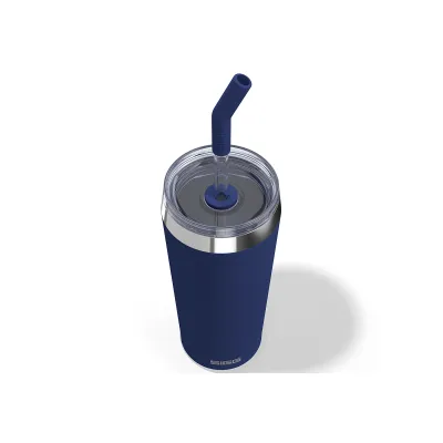SIGG Thermobecher Helia Night Ink 0,6l | Kaffeebecher to go | doppelwandig, isoliert, Edelstahl, BPA-frei, Blau