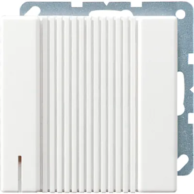 JUNG Signalgeber LS967SWW | Schallgeber 8-12V AC | 2 Klangfarben | 96 dB | Piezo | Kunststoff | IP20 | alpinweiß