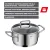 Bild: Silit Bratentopf Extra Cook 2101306290 | 16 cm mit Glasdeckel | Edelstahl 18/10 | Induktion | Messskala | edelstahl