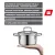 Bild: Silit Extra Cook Mini-Bratentopf 12 cm 2101306375 | Edelstahl 18/10 | Glasdeckel | Induktion | stapelbar