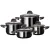 Bild: Silit Topf-Set Silargan® Modesto 2109306146 | 4-tlg. | Induktion | nickelfrei | schnittfest | Glasdeckel | Schwarz