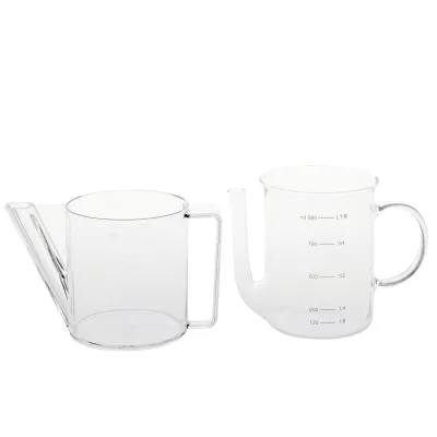 Riess Fett-Trenner 651886 | 1 l Glas Fett-Trennkanne | Hitzebeständig, Messskala, spülmaschinengeeignet, transparent