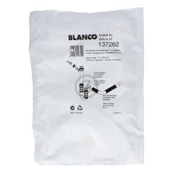 Siphon 1 1/2"x40/50mm flexibel formbar Blanco 137262 mit Geräteanschluss weiß fü