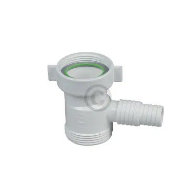Siphonzwischenstück 1 1/2" weiß für Geräteanschluss Waschmaschine Geschirrspüler