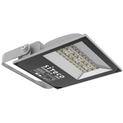 Siteco LED-Fluter 5XA8571A1121 | 13.000 lm | 100W | IP65 | asymmetrisch | 3000K warmweiß | Aluminium silber