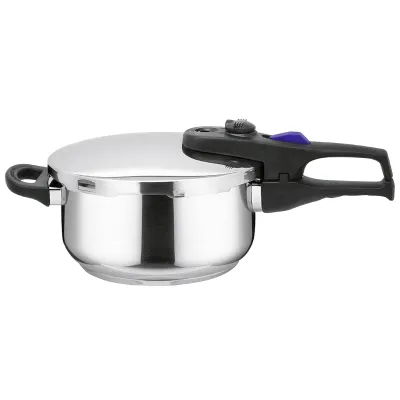 ELO Schnellkochtopf Praktika Plus XL 99422 | Ø 22 cm | 4L | Edelstahl 18/10 | Induktion | Spülmaschine | Grau