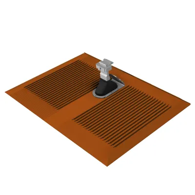 SL RACK Dachziegel-Ersatzplatte Alpha-Platte 11500-00 | universell | Aluminium | Ziegelrot RAL 8004 | inkl. Dachhaken