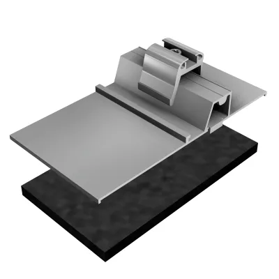 SL Rack Bodenschuh 21112-10 | Photovoltaik-Montagesystem Flachdach | Aluminium | 186x100 mm | Bautenschutzmatte EPDM