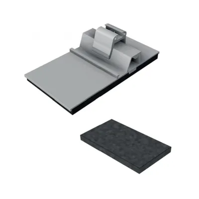 SL Rack Bodenschuh 21112-10 | Photovoltaik-Montagesystem Flachdach | Aluminium | 186x100 mm | Bautenschutzmatte EPDM