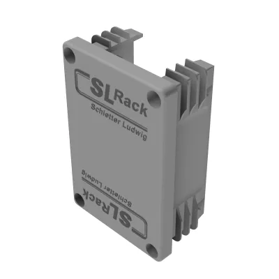 SL Rack Kunststoff-Endkappe RAIL 60 94660-06 | Endkappe Tragschiene 40x60 mm | Entwässerung | kompatibel | grau