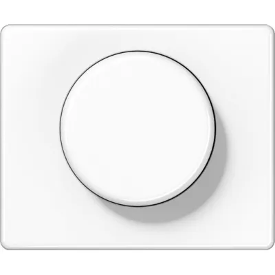 JUNG Abdeckung für Drehdimmer SL 1540 WW | Drehknopf | Aluminium | lackiert glänzend | alpinweiß RAL 9010